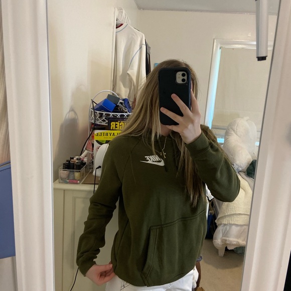 Army Green Nike Sweatshirt/Hoodie - Picture 9 of 9